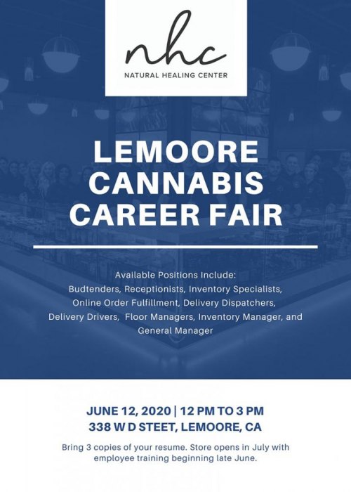 Natural Healing Center hosts Career Fair for new Lemoore cannabis dispensary scheduled to open in July